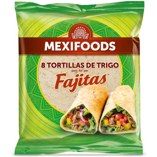 TORTILLA FAJITAS X8 MEXIFOOD LSA 320 GR