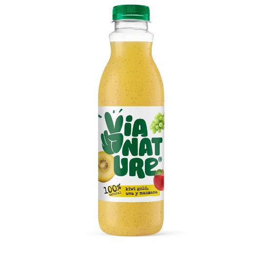 ZUMO REF.KIWI GOLD UVA MANZANA VIA NATURE BTLLA 750 ML
