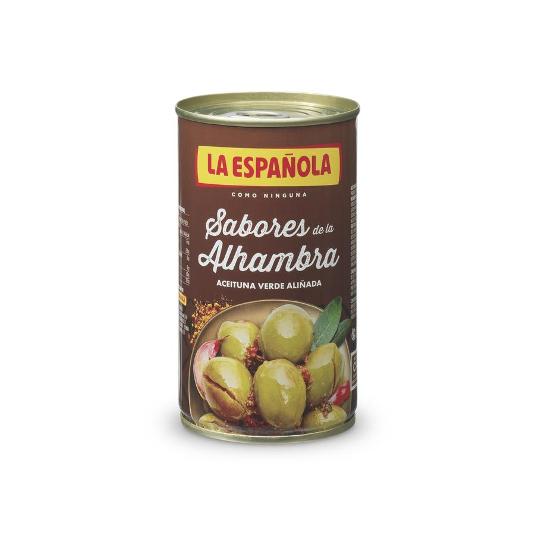 ACEITUNA ALIÑADA SAB.ALHAMBRA LA ESPAÑOLA LATA 185 GR