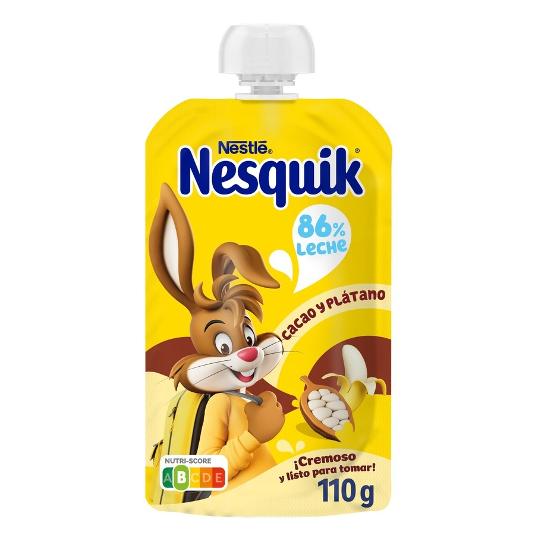 BOLSITA BEB.LACTEA CACAO/PLATAN NESQUIK BOLSA 110 GR