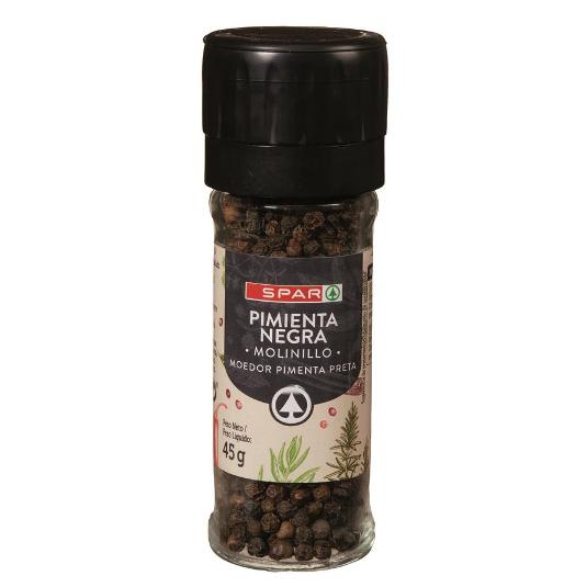 MOLINILLO PIMIENTA NEGRA 45G SPAR FRASCO 45 GR