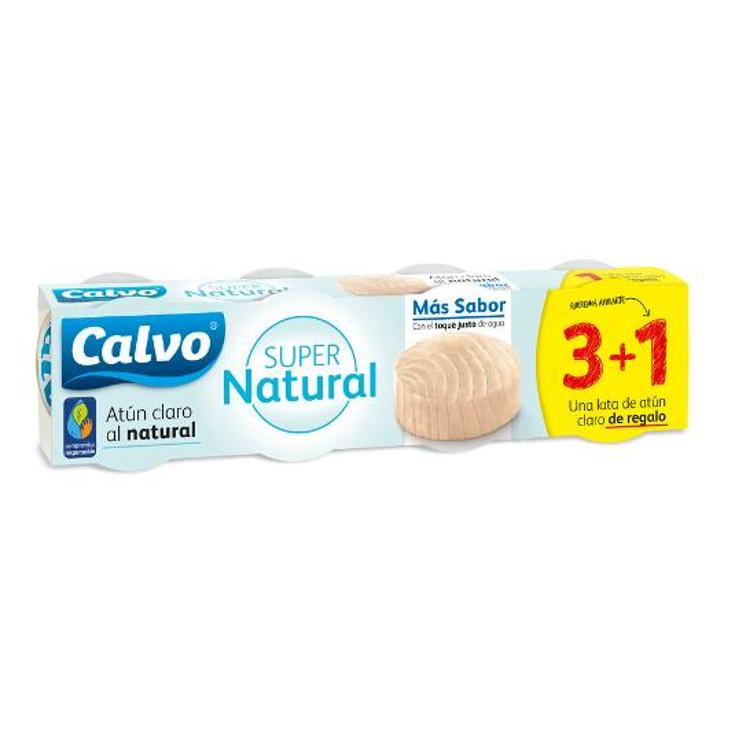 ATUN CLARO SUPERNATURAL 3+1X65G CALVO PACK 260 GR