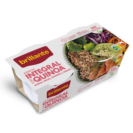 ARROZ INTEGRAL CON QUINOA 2X125 BRILLANTE PACK 250 GR