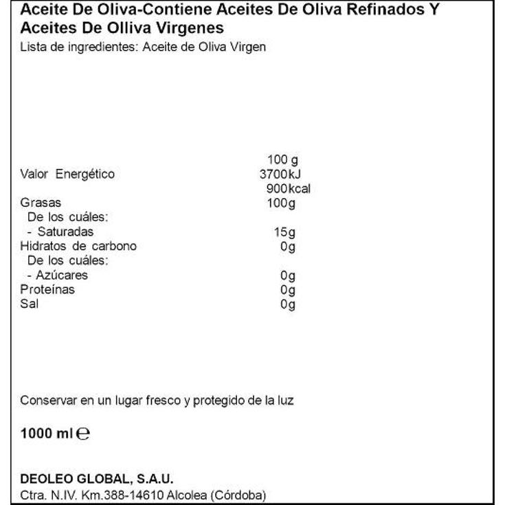 ACEITE OLIVA SABOR CARBONELL BTLLA 1 LT