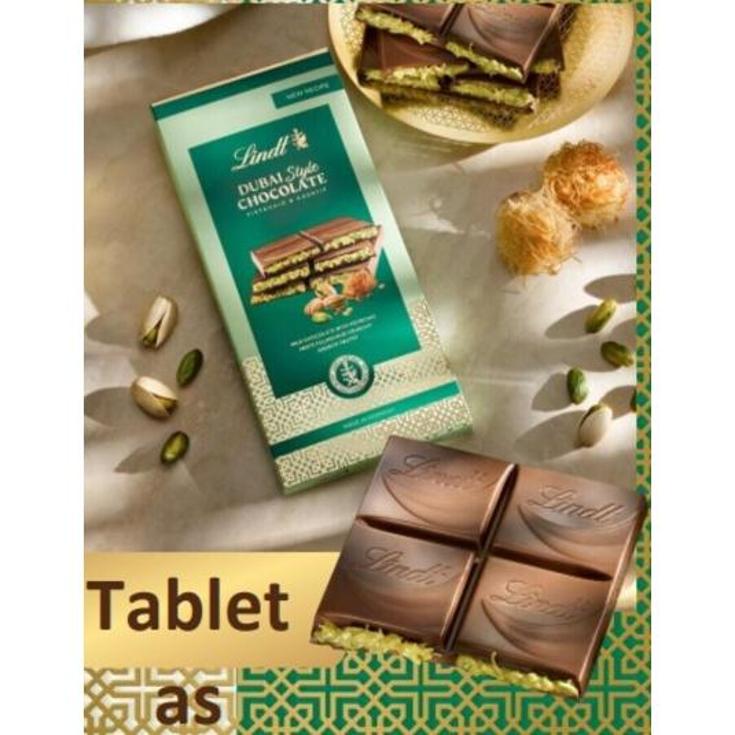 CHOC.LECHE PISTACHO DUBAI STYLE LINDT PTLLA 145 GR
