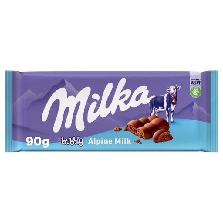 CHOCOLATE BUBBLY MILKA PTLLA 90 GR