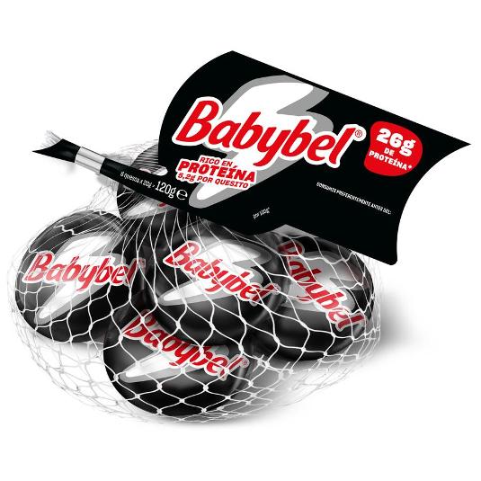 QUESO MINI 6 UDS PROTEINAS BABYBEL BOLSA 120 GR