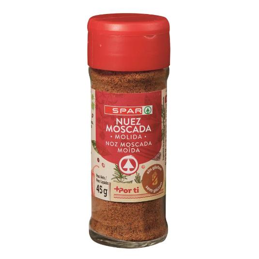 NUEZ MOSCADA MOLIDA 45G SPAR FRASCO 45 GR
