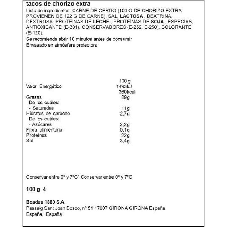 TAQUITOS CHORIZO 2X50 SPAR PACK 100 GR