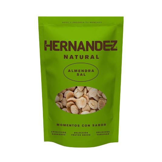 ALMENDRAS TOSTADAS CON PIEL SAL HERNANDEZ BOLSA 140 GR