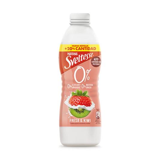 YOGUR LIQUIDO FRESA KIWI 0% SVELTESSE BTLLA 900 GR