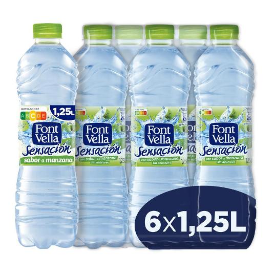 AGUA MINERAL TOQUE MANZANA FONT VELLA BTLLA 1150 ML