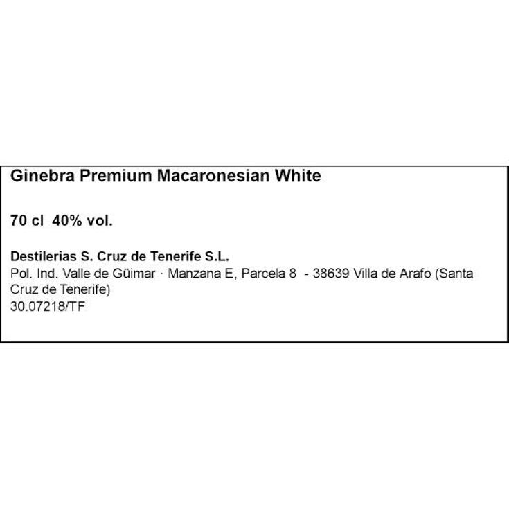 GINEBRA 37,5º CANARY ISLANDS MACARONESIAN BTLLA 70 CL