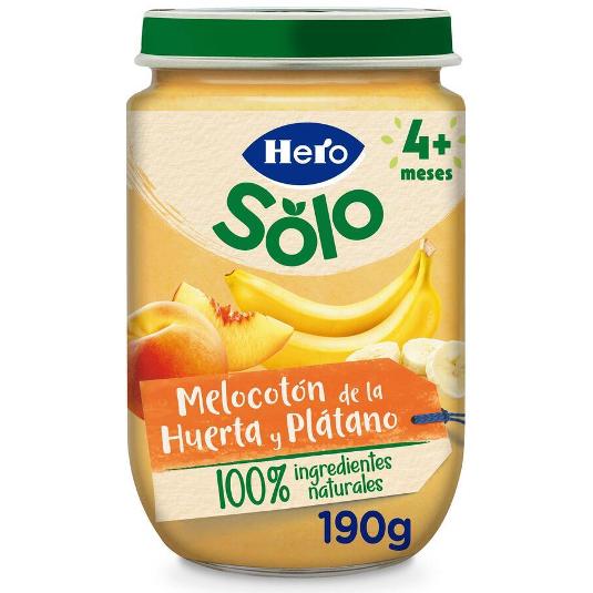 BABY T. MELOCOTON/PLATANO HERO FRASCO 190 GR