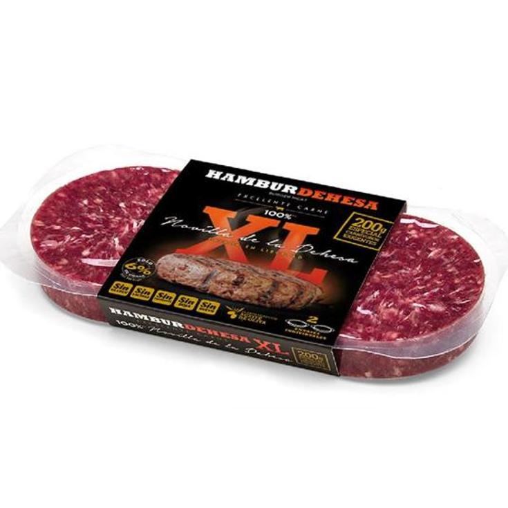 BURGER MEAT NOVILLA XL 2X200 HAMBURDEHESA PACK 400 GR