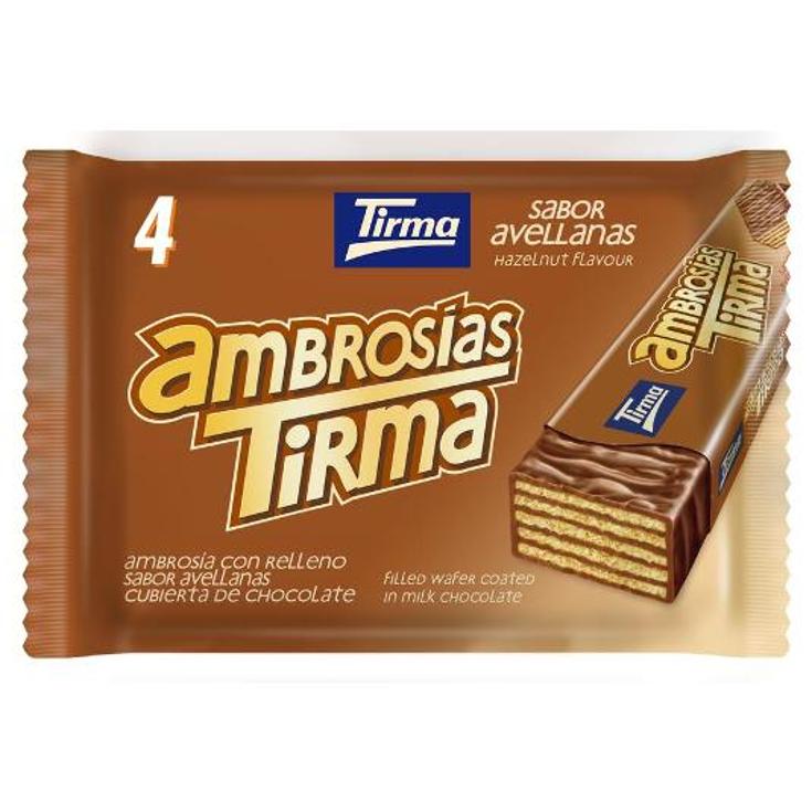 AMBROSIAS AVELLANAS PACK 4 TIRMA PQTE 85 GR