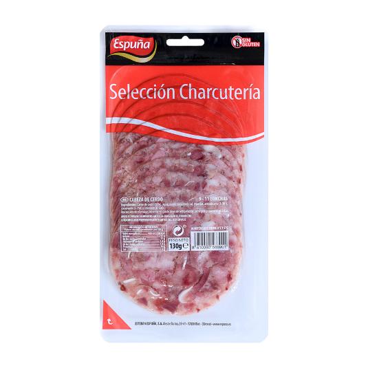 CABEZA DE CERDO LONCHEADA ESPUÑA PQTE 110 GR