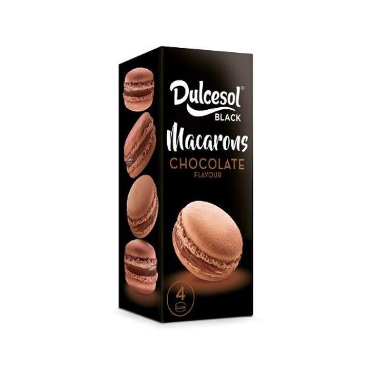 MACARONS SABOR CACAO 4 UDS DULCESOL PQTE 80 GR