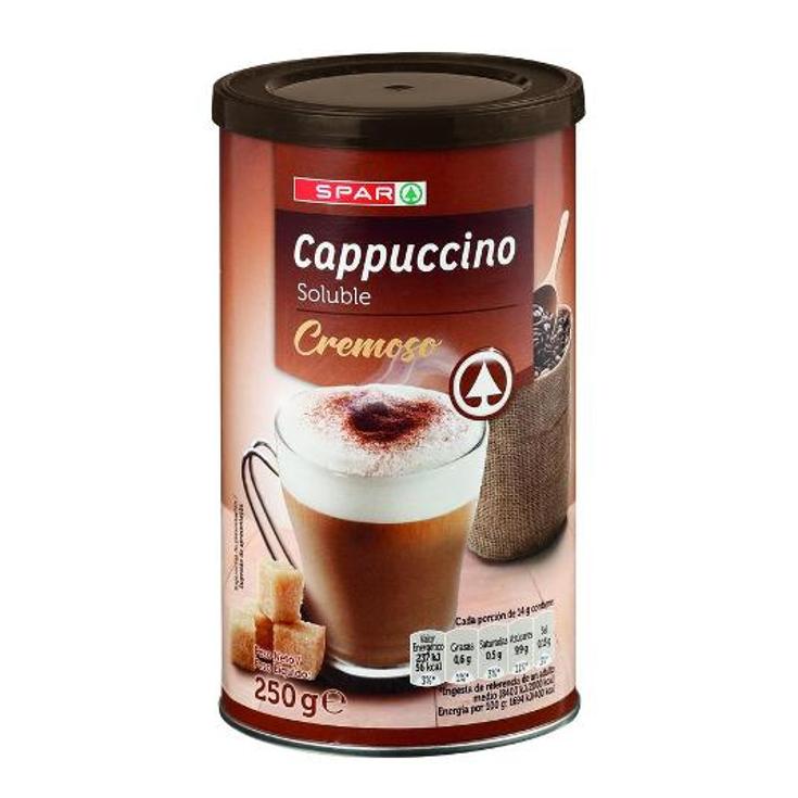 CAFE CAPPUCCINO SOLUBLE NATURAL SPAR BOTE 250 GR