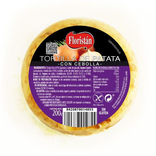 TORTILLA DE PATATAS CON CEBOLLA FLORISTAN UNIDAD 200 GR