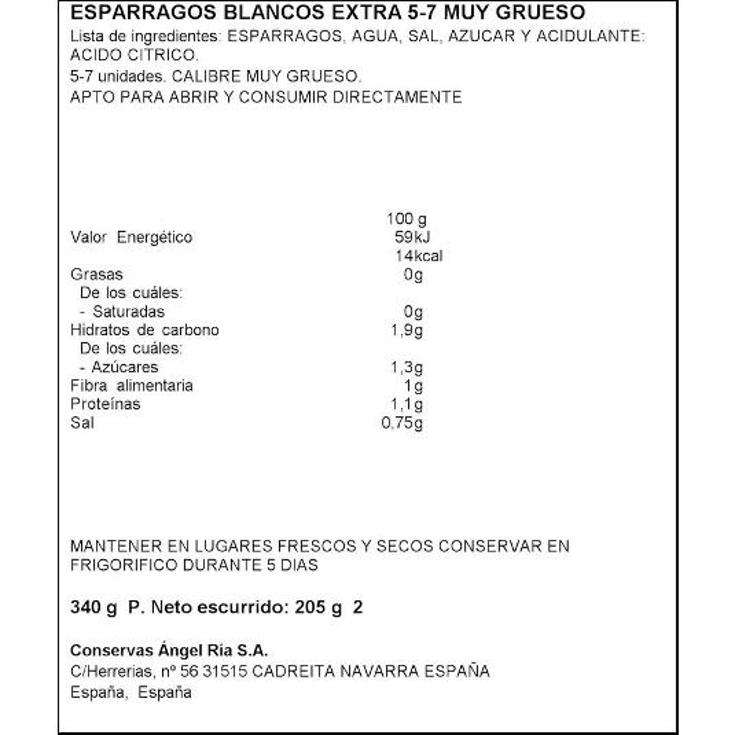 ESPARRAGO BLANCO EX.MUY GRUESO DELEITUM FRASCO 205 GR