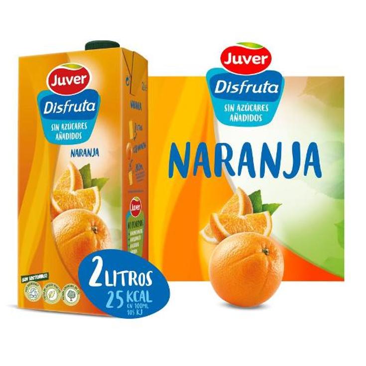 NECTAR NARANJA-UVA S/AZUCA JUVER BRIK 2 LT