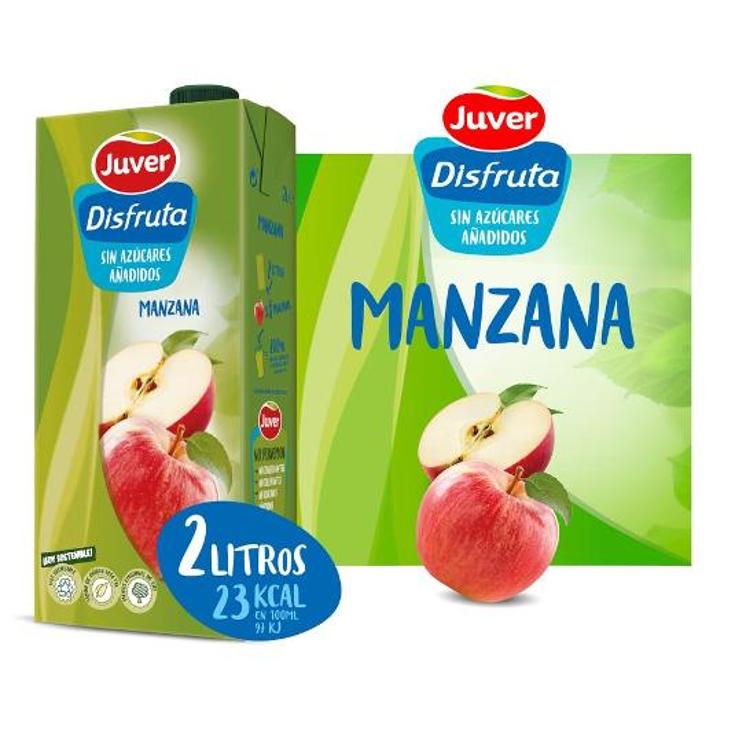 NECTAR MANZANA DISFRUTA S/AZUCA JUVER BRIK 2 LT