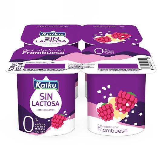 YOGUR S/LACTOSA DES.FRAM 4X125 KAIKU PACK 500 GR