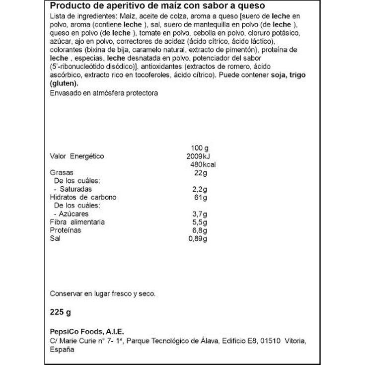 APERITIVOS DORITOS TEX MEX XLB MATUTANO BOLSA 225 GR