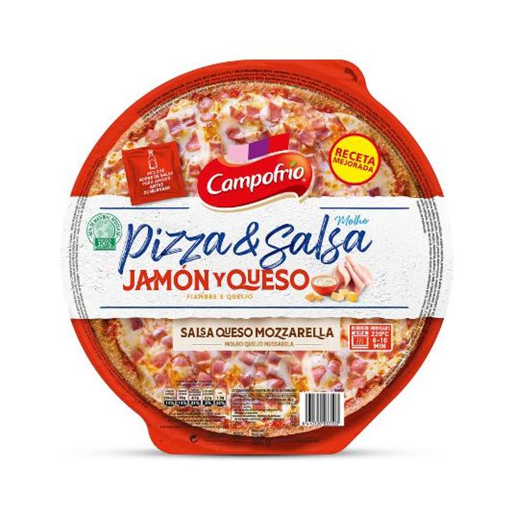 PIZZA JAMON QUESO SALSA MOZZREL CAMPOFRIO UNID 360 GR