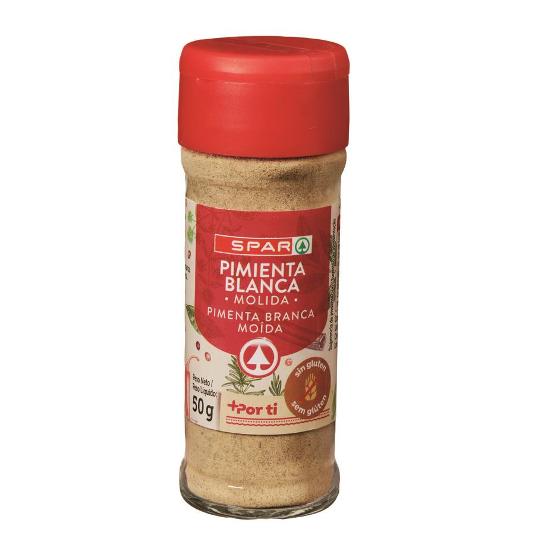 PIMIENTA BLANCA MOLIDA 50G SPAR FRASCO 50 GR