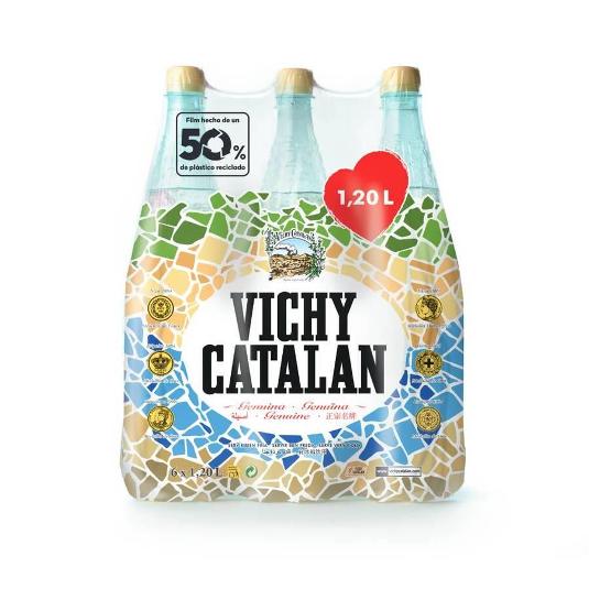 AGUA MINERAL C/GAS VICHY CATALAN PET 1200 ML