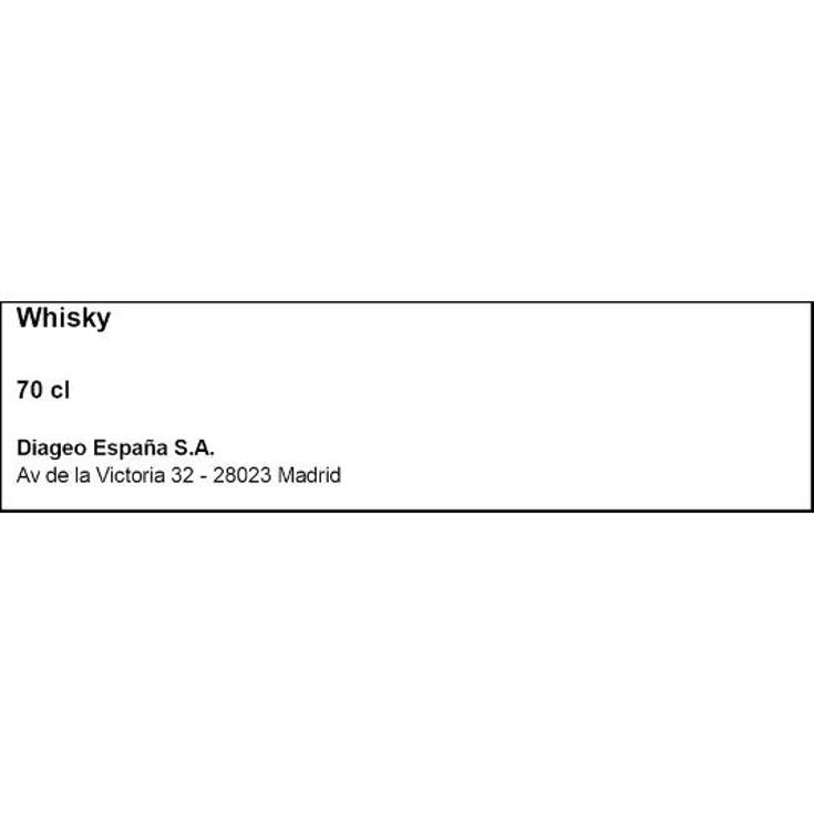 WHISKY 40º BLACK WHITE BTLLA 70 CL