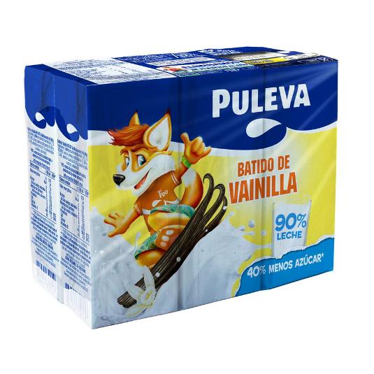 BATIDO VAINILLA 6X200 ML PULEVA PACK 1200 ML