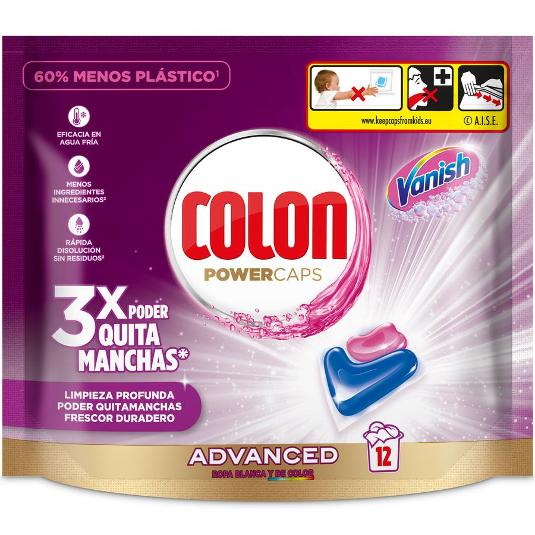 DETERGENTE CAPS GEL VANISH 12U COLON TRRNA 12 LA