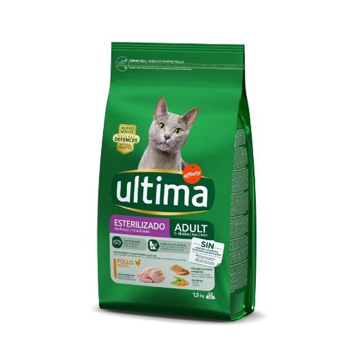 COMIDA GATOS ESTERILIZADO POLLO ULTIMA BOLSA 1500 GR