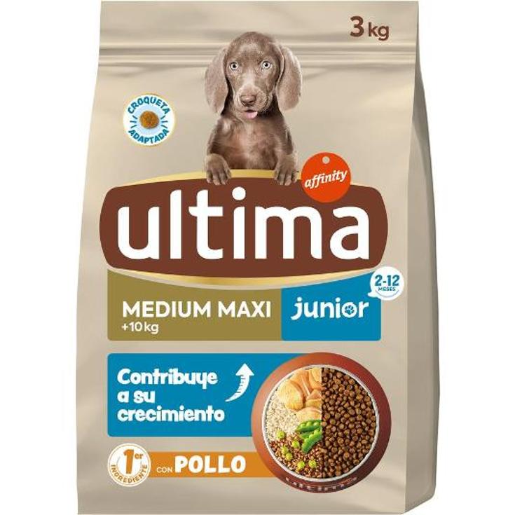 COMIDA PERROS MEDIUM JUNIOR ULTIMA SACO 3 KG