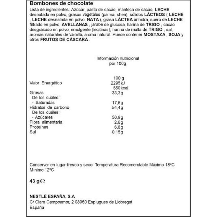 BOMBON CAJA ROJA NESTLE CAJA 43 GR