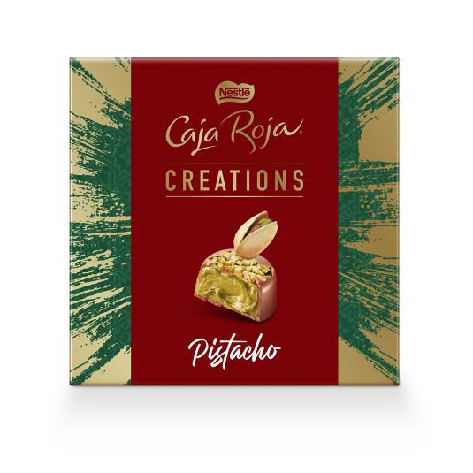 BOMBON CAJA ROJA PISTACHO CREAT NESTLE ESTCH 113 GR