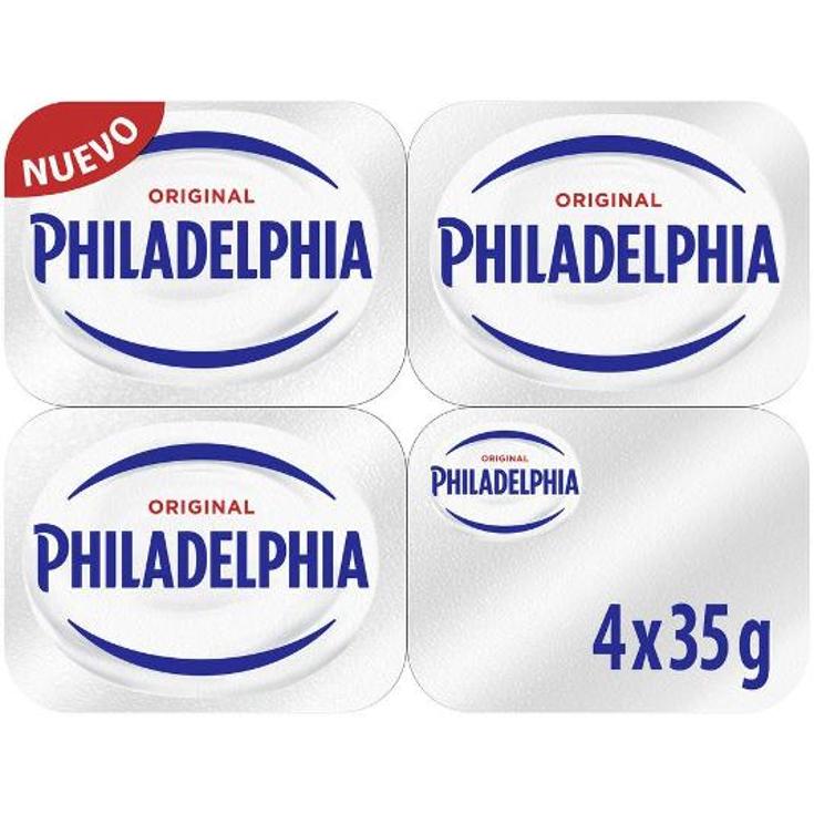 CREMA QUESO UNTAR MONODOSIS X4 PHILADELPHIA PACK 140 GR