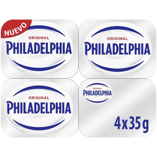 CREMA QUESO UNTAR MONODOSIS X4 PHILADELPHIA PACK 140 GR