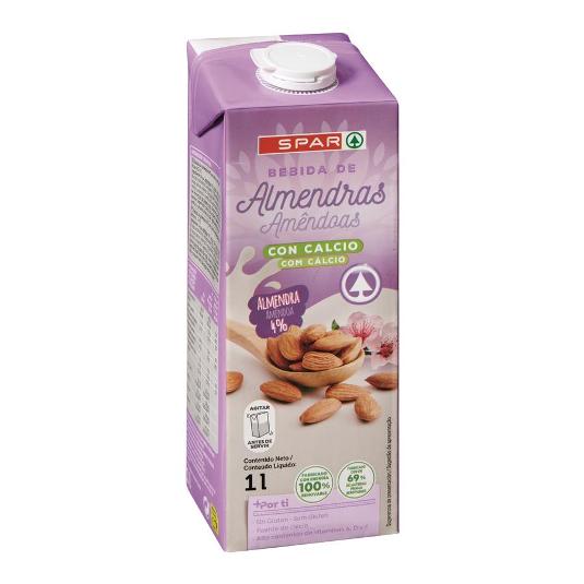 BEBIDA ALMENDRAS CALCIO SPAR BRIK 1 LT