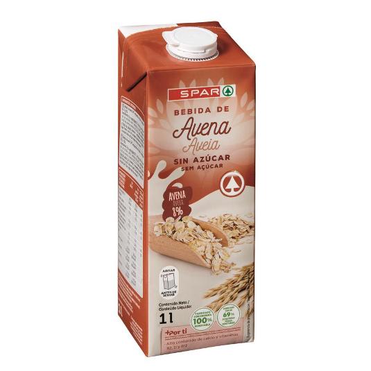 BEBIDA AVENA 0% AZUCAR SPAR BRIK 1 LT