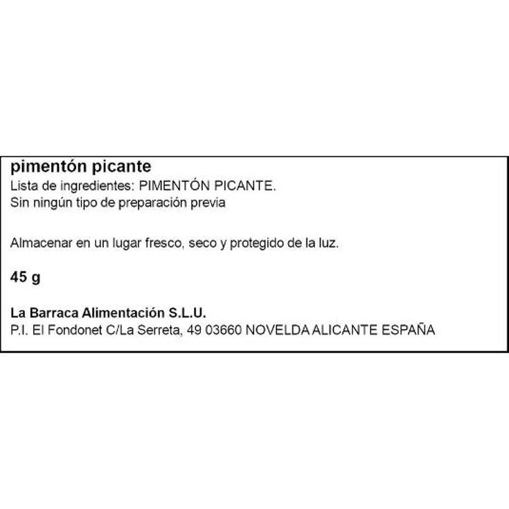 PIMENTÓN PICANTE 45G SPAR FRASCO 45 GR
