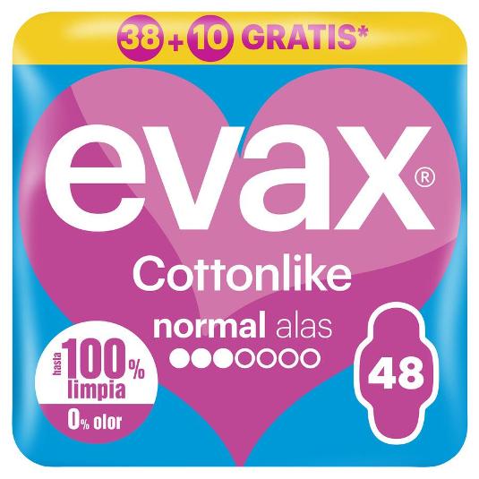 COMPRE.COTTON.NORMAL ALAS 38+10 EVAX PQTE 48 UD