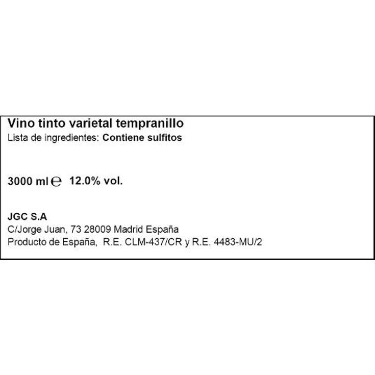 VINO TINTO SELECCION 12º DON SIMON BAGBOX 3 LT