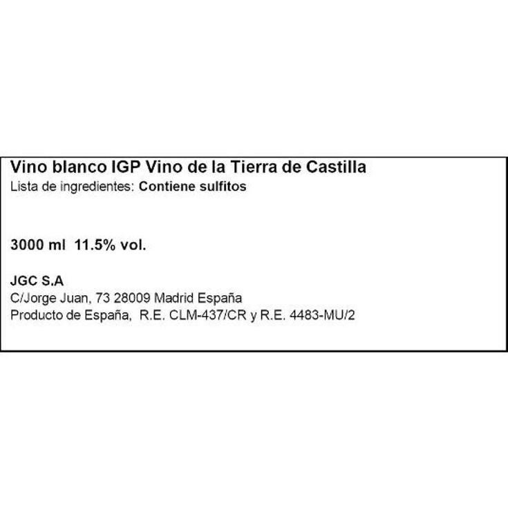 VINO BLANCO SELECCION 11º DON SIMON BAGBOX 3 LT