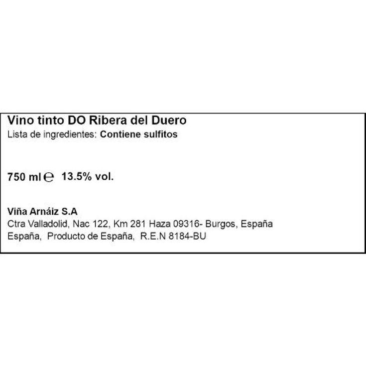 VINO TINTO RIBERA COSECHA 13,5º MAY.CASTILLA BTLLA 75 CL