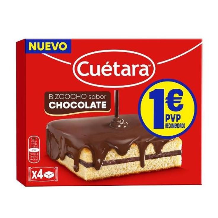 BIZCOCHITO SABOR CHOCOLATE CUETARA CAJA 112 GR