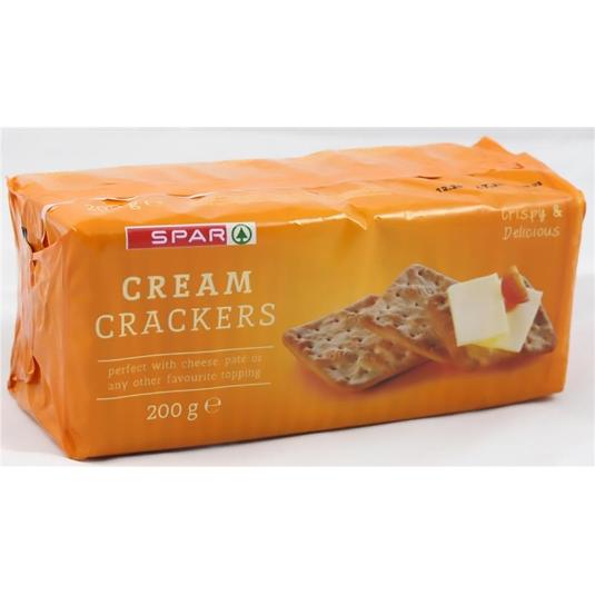 CREAM CRACKERS SPAR PQTE 200 GR